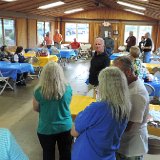 We met at Lake Shawnee Shelter House #6 again, and there was discussion later about maybe meeting elsewhere and how long we should wait. Stay tuned to the web page for news on that decision.